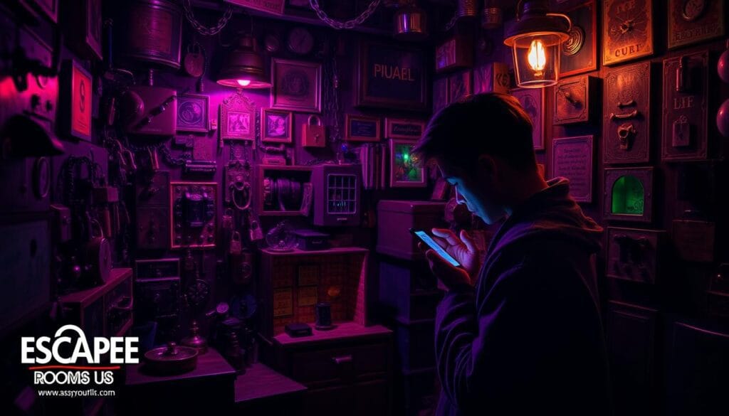 usar teléfono escape room